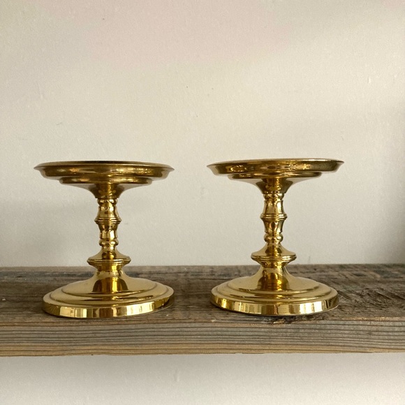 Accents Brass Pillar Candle Holders Partylite Poshmark